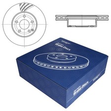 2x Los discos de freno (delantero) para Mercedes-Benz Classe E C207 Coupé 09-16