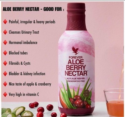 1 Forever Aloe Berry Nectar- Healthy tasty Supplement Digestive & urinary boost 