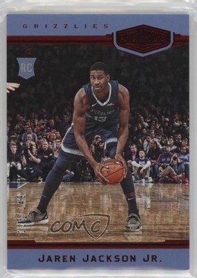 2018 Panini Chronicles Plates and Red /149 Jaren Jackson Jr Rookie Patch RC 5i2