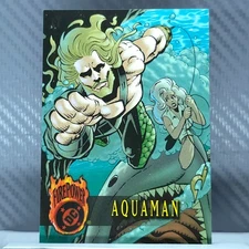 Aquaman 1996 SkyBox Outburst DC Firepower Embossed #63