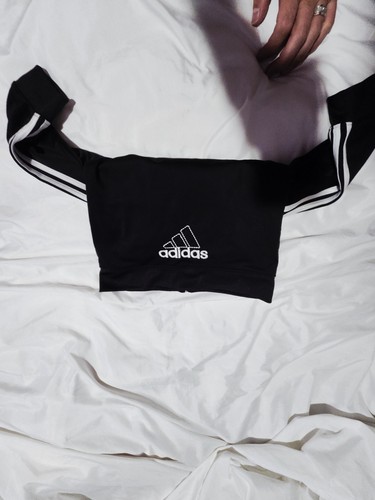 Adidas schwarz Icon Trikot Trainingsjacke 3 Streifen durchgehender Reißverschluss Unisex Kleinkind 18 Monate - Bild 6 von 6