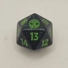 Mtg Spiderman Green Spindown Die - Magic the Gathering d20