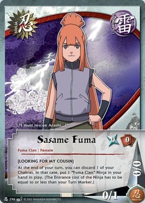 Sasame Fuma - N-296 - Common - 1st Edition - Diamond Foil Battle Of Destiny NM/L