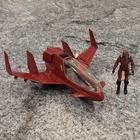 2006 G.I. Joe 25th Anniversary Firebat Jet+Cobra Elite Crimson Guard Trooper Fig