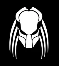PREDATOR MASK Custom Made VINYL STICKER 2.25x3 Inch !