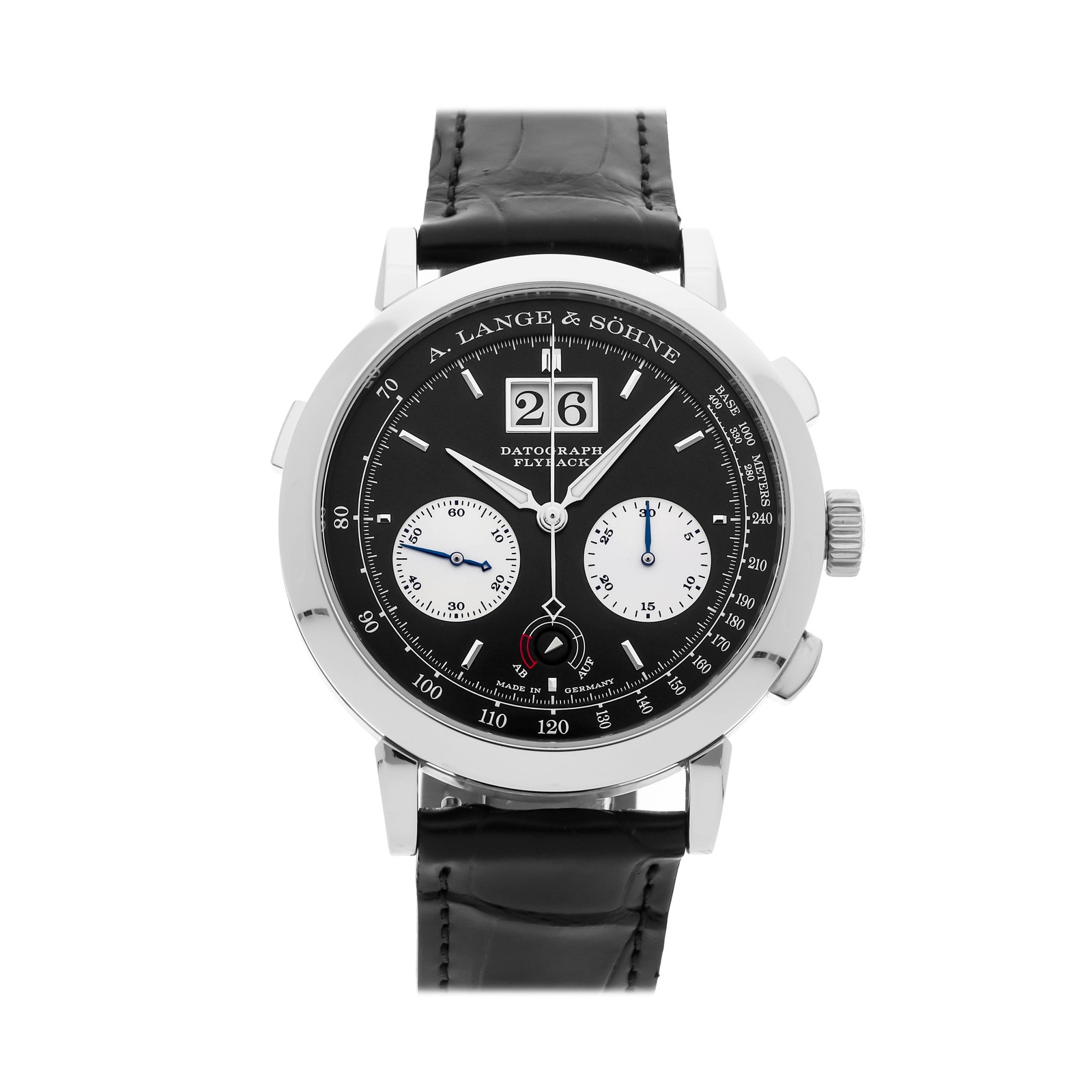 A. Lange & Sohne Saxonia Datograph Up/Down Manual Platinum 41mm Watch 405.035