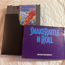Snake Rattle 'N' Roll (Nintendo Entertainment System NES, 1991) TESTED & WORKS