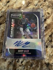 2018-19 Panini Threads Signage Harry Giles Autograph /100