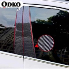 Cubierta de moldura de postes de pilar de ventana de puerta de auto 8 piezas para Honda Civic 2012 2013 2014 2015