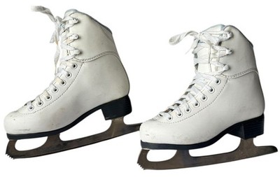 Soft Skates Figure Skates Youth size 13 White TUV Rheinland Geprufte Sicherheit