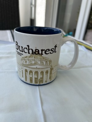 Starbucks City Mug, Global Icon, Bucharest, 16 Oz - Neuwertig Sammeltasse