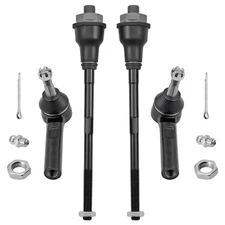4pcs Front Inner & Outer Tie Rod Ends Kit For 1999-2006 GMC Sierra 1500 ES3488