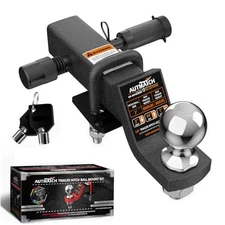 2" Drop Trailer Hitch Ball Mount - 8000Lbs Capacity with Hitch Lock Pin