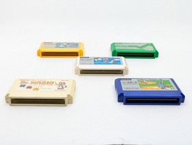 Sharp Twin Famicom AN-500R Red/Black | New Belt | Fully Tested 5 Games