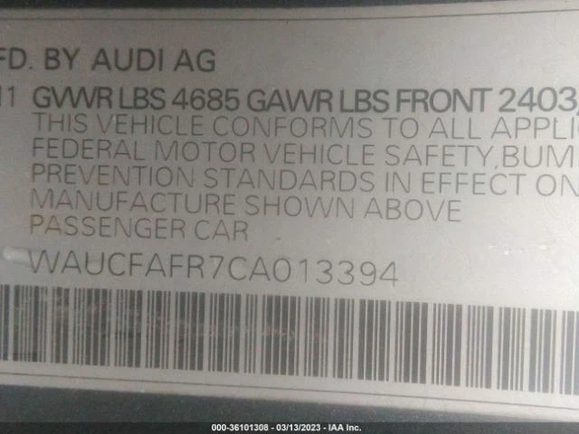 Automatic Transmission AWD Quattro 2.0L 8 Speed Fits 12-17 AUDI A5 699702 - Imagem 4 de 4