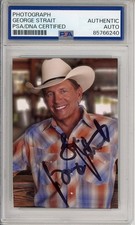 George Strait AUTOGRAPH SIGNED Country Music Legend Photo Picture PSA DNA COA