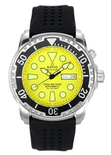 Ratio FreeDiver Automatic Yellow Dial Diver's Men's Watch 1068HA90-34VA-YLW-V03