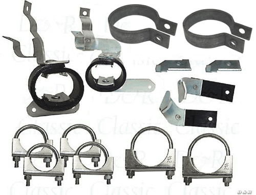 Camaro 1969 kit de suspensión de escape con cámara con abrazaderas para sistema 67-68 Z28 + BB - Imagen 2 de 4