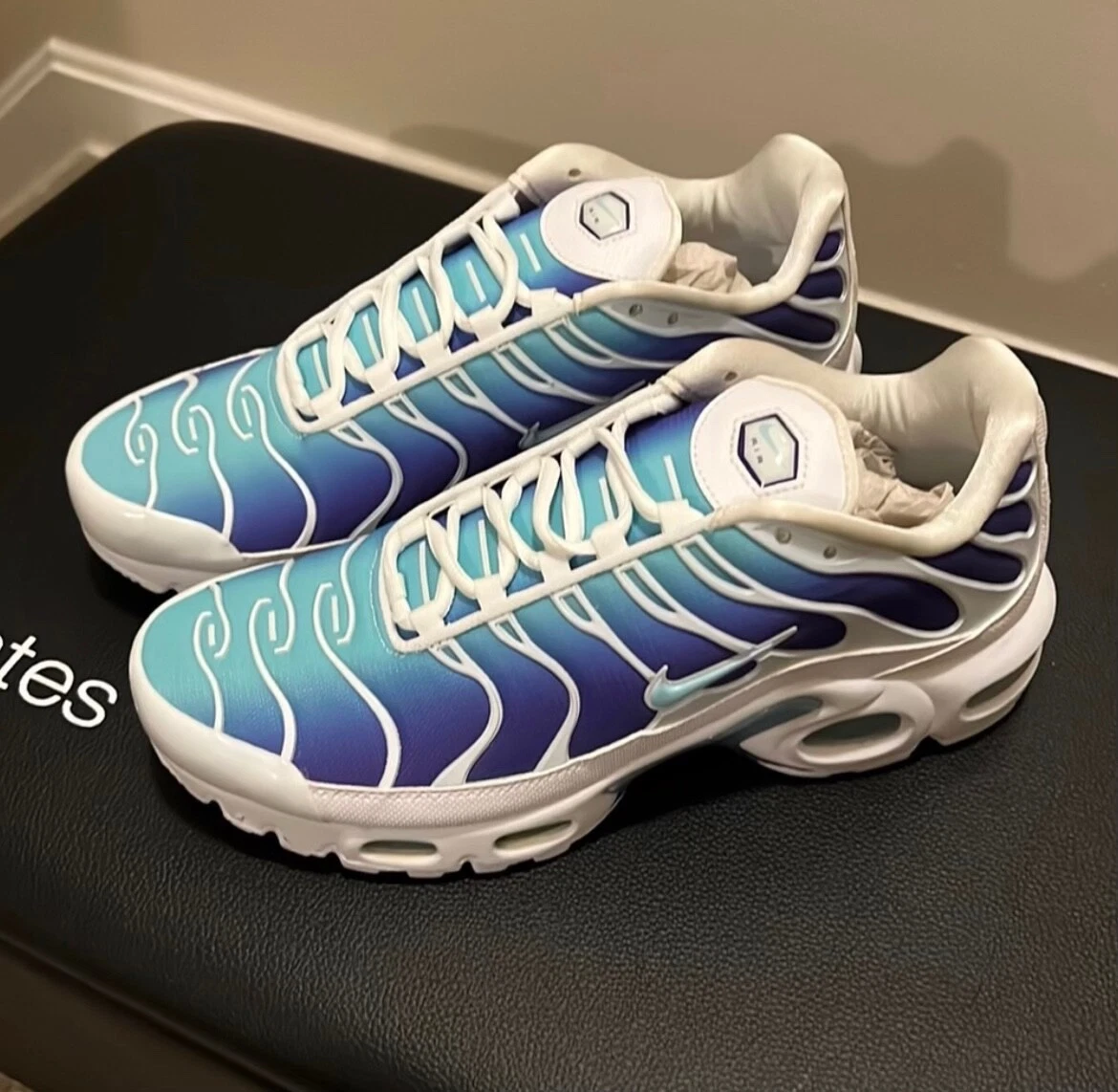 Suri Enumerar techo Nike Air Max Plus Tn Bleached White Aqua Fierce Purple Women's Size 10 |  eBay