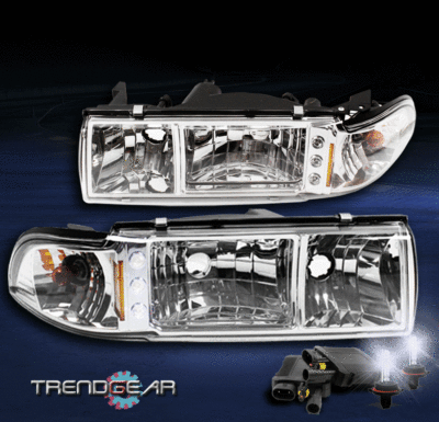 1991-1996 CHEVY CAPRICE/1994 IMPALA LED CHROME CRYSTAL HEAD LIGHT+8000K HID KIT 1991-1996 CHEVY CAPRICE/1994 IMPALA LED CHROME CRYSTAL HEAD LIGHT+8000K HID KIT