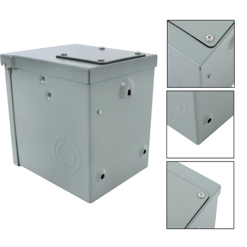 Outdoor Backyard Outlet Box 20 Amp WRTR GFCI Receptacle 3R Enclosure Lockable - Picture 6 of 13