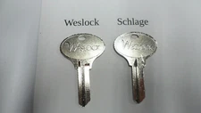 Weslock Logo Key Blanks in Weslock or Schlage keyway -READ LISTING BEFORE ORDER