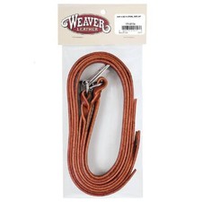 New 2 pack 24" x 1/2" Burgundy latigo leather SADDLE STRINGS w/ Clips  D-Rings