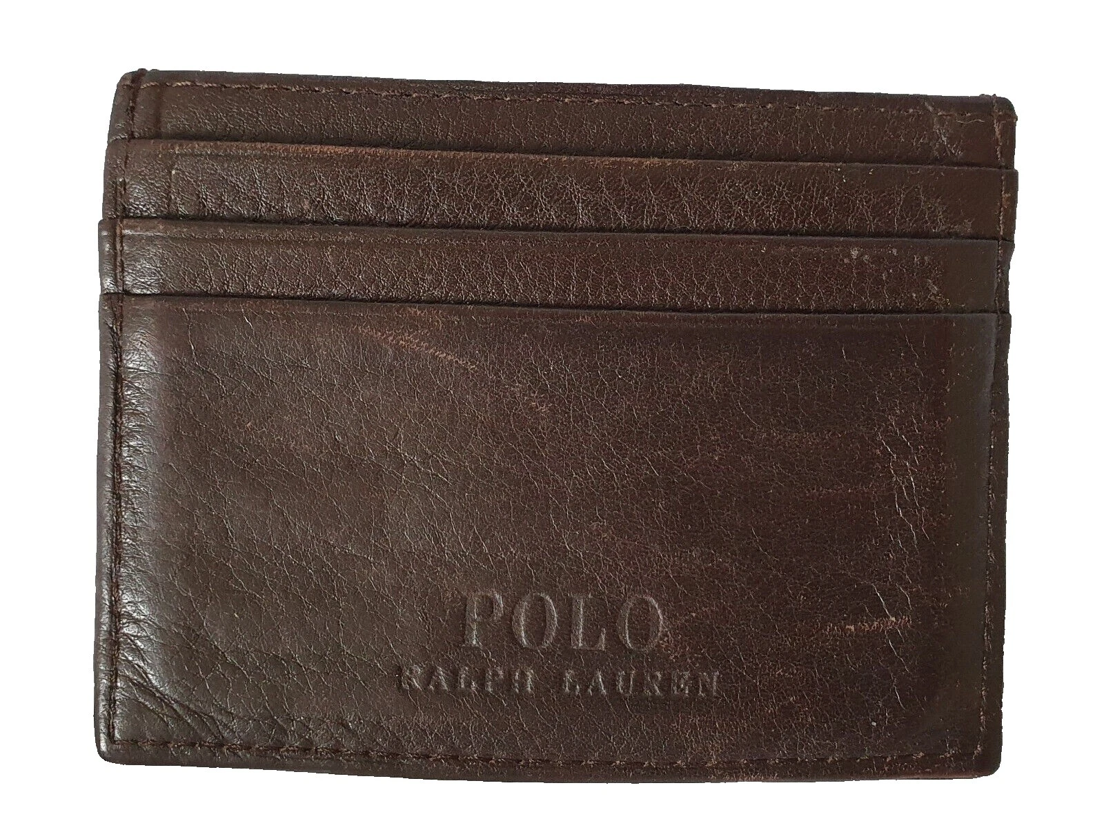 Carteras de cuero marrón Lauren Ralph Lauren Para hombres