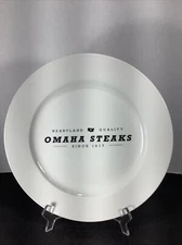 Rare XL Collectible Omaha Steaks Ceramic Chop Plate~12 Inches
