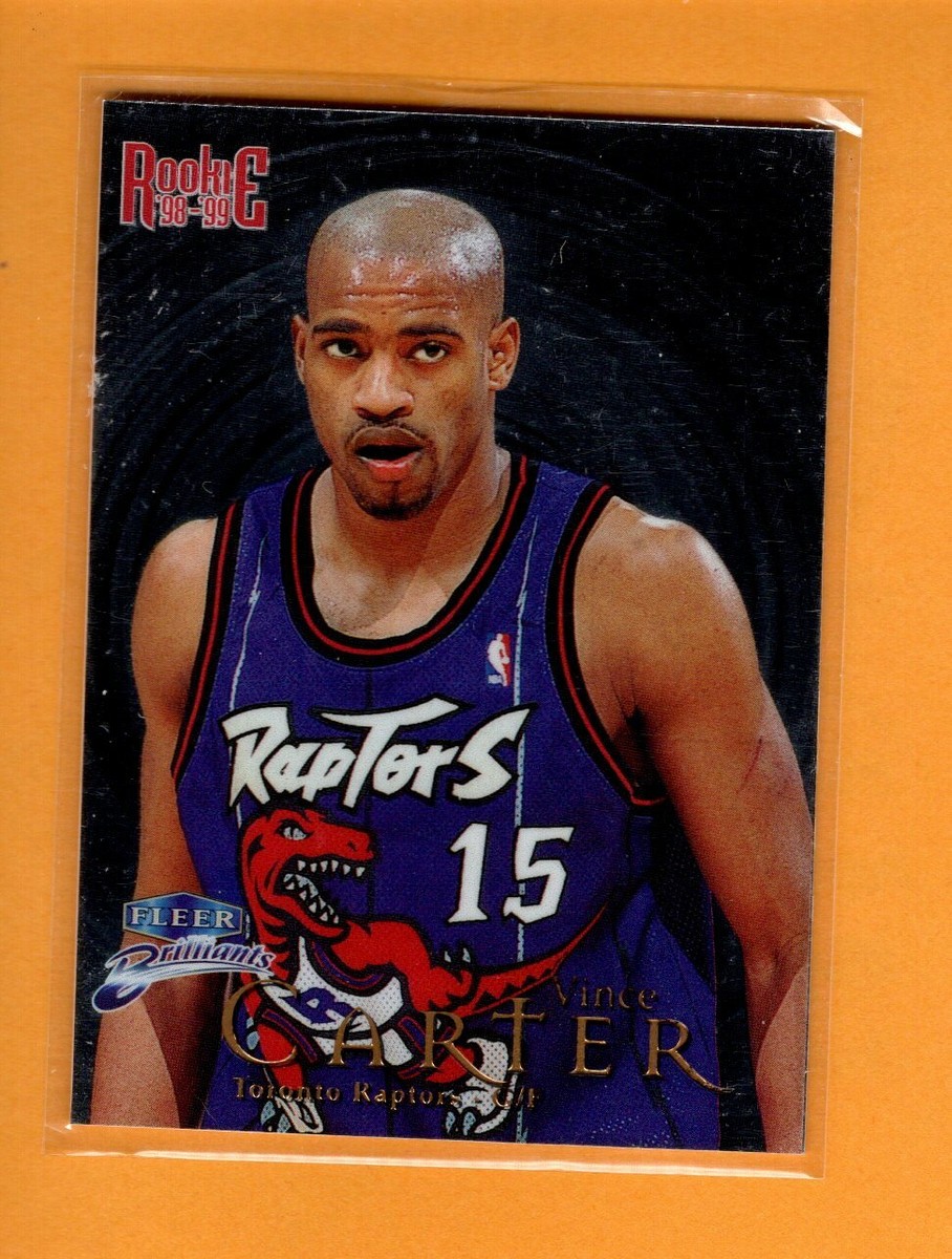 1998 Fleer Brilliants Rookie VINCE CARTER no.105 Raptors | eBay