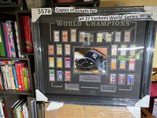 Rare Framed Photo of All 27 Ticket Copies of Yankees World Series Wins!