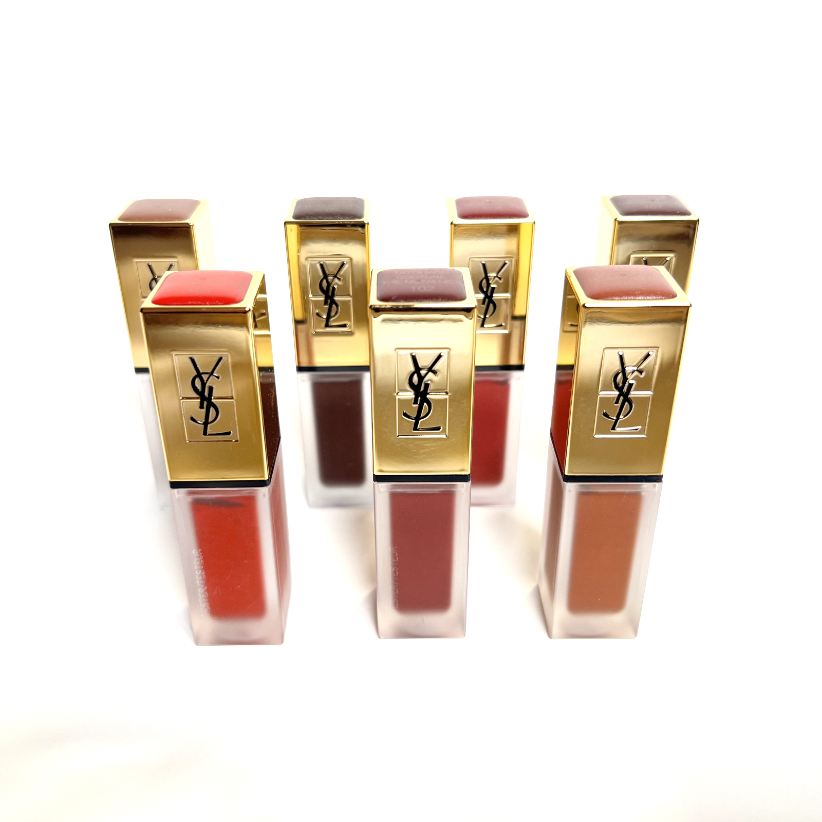 YSL Tatouage Couture Metallic Liquid Lip Stain Shades 101-107
