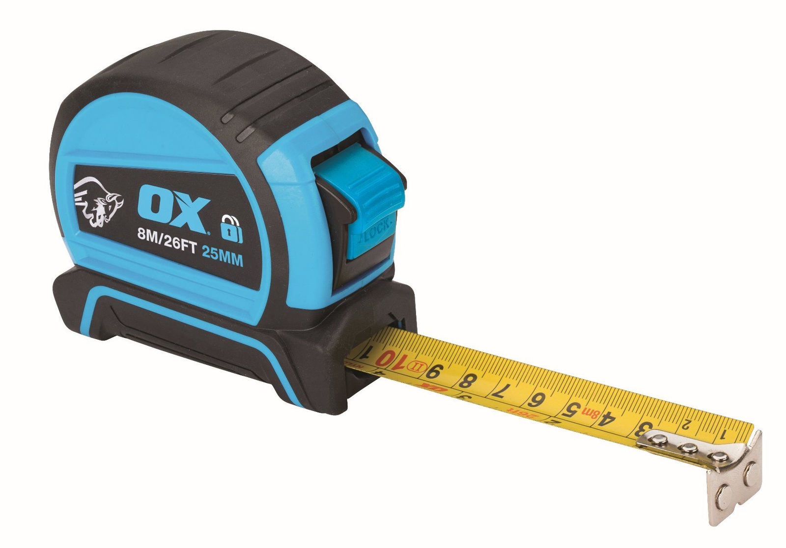 Ox Tools OX-P505208 Pro Dual Auto Lock Tape Measure - 8m / 26ft