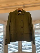 Toast Wool Linen Asymmetric Jacket Size 10 Green New With Tags