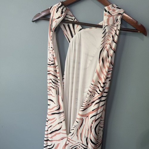 Rachel Rachel Roy Animal Print Maxi Dress Pink Cream Black. Size Small NWT - Picture 12 of 15