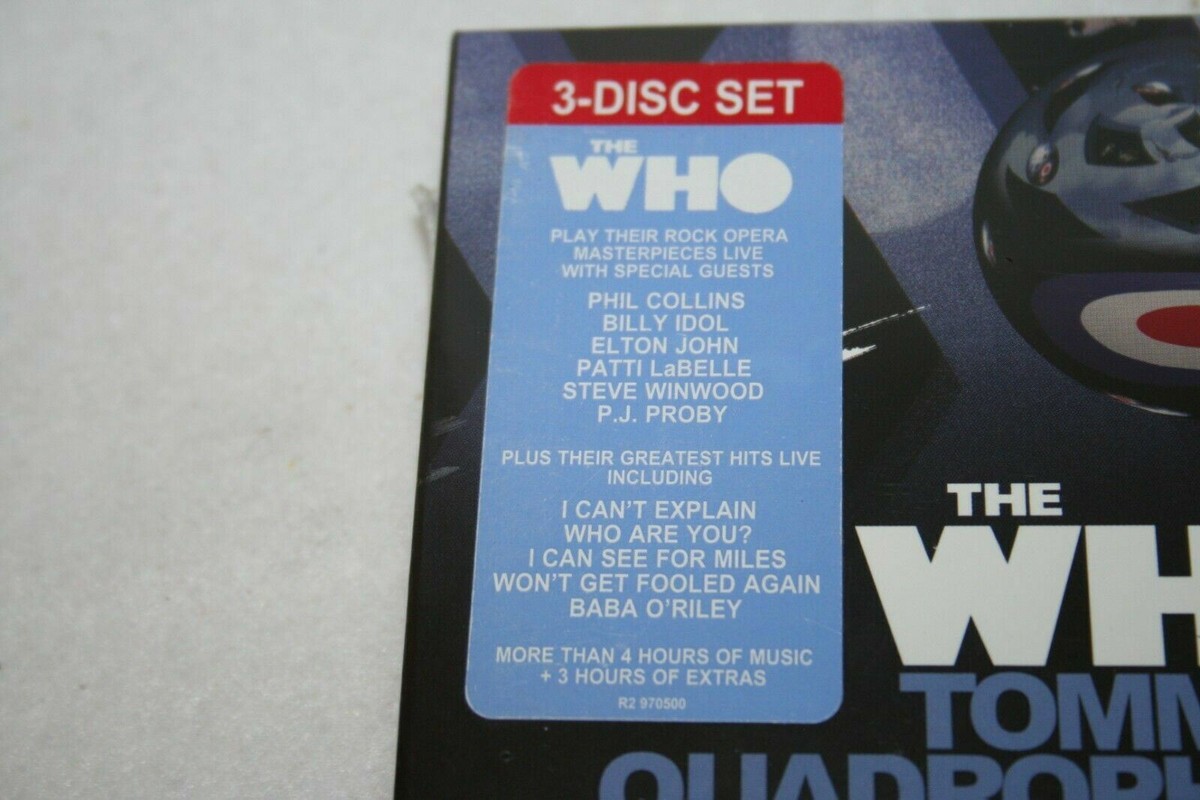 THE WHO Tommy & Quadrophenia Live 3 DVD SET Phil Collins