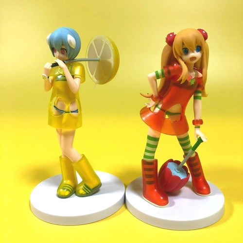 SEGA Neon Genesis Evangelion Fruits Punch Rei Asuka Figure Set From