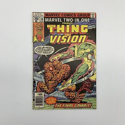 Marvel Two-In-One #39 Marvel 1978 Vision! The Final Gambit! Nice! Rare  Comic Key