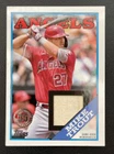 MIKE TROUT 2023 TOPPS SERIES 1 1988 GAME USED BAT RELIC CARD #88R-MT ANGELS