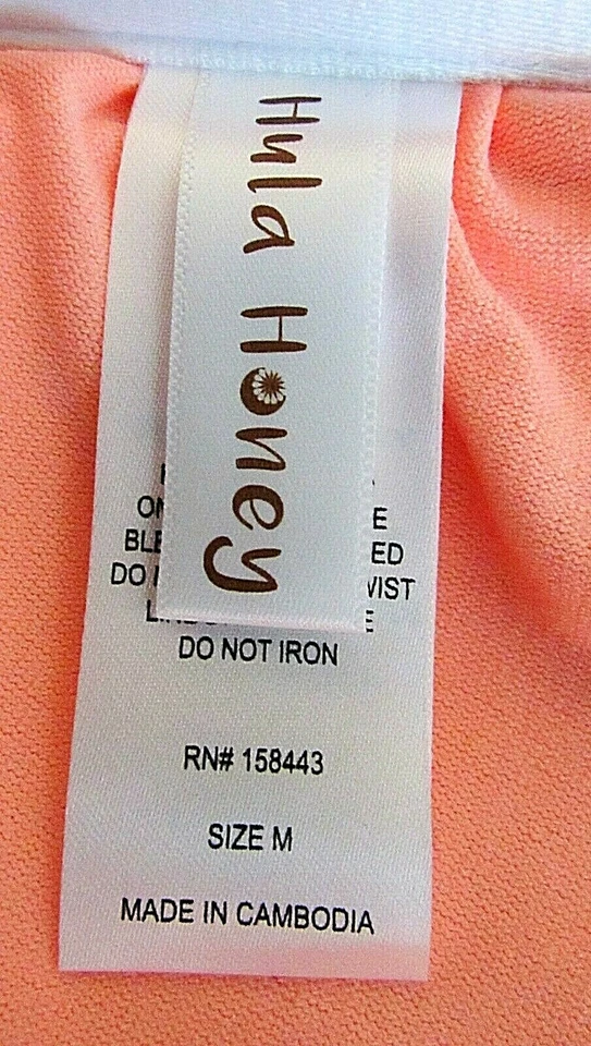 Hula Honey Size M Striped Bikini Top - New - Image 4 of 4