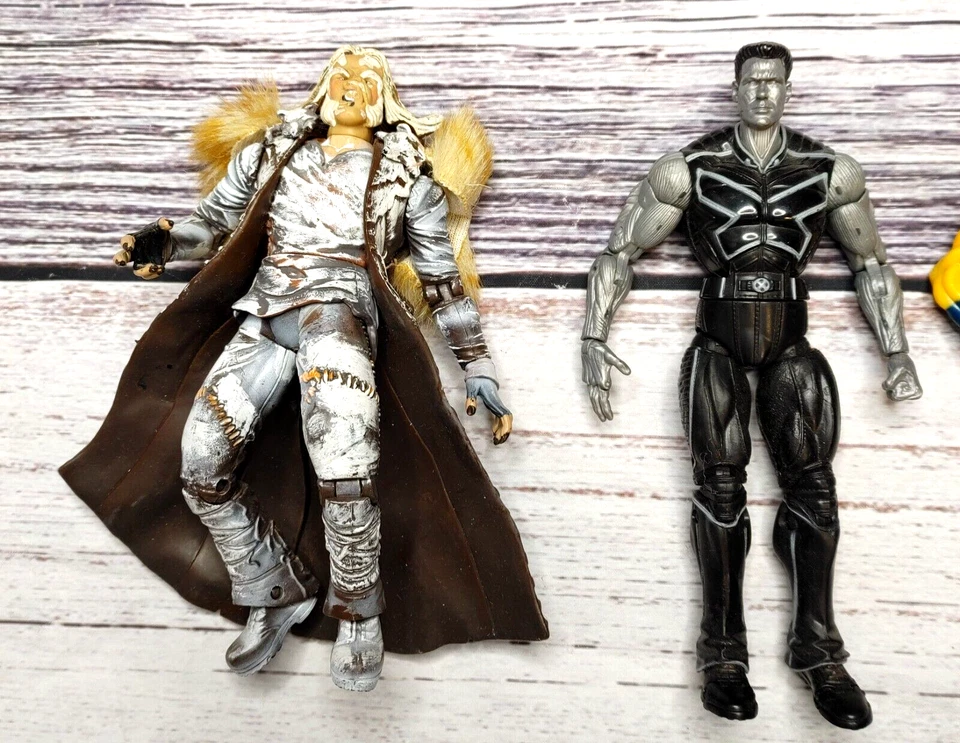 X-Men Lot of 8 Figures. Colossus, (2) Wolverines, Magneto, Sabretooth, Polaris + - Image 2 of 4