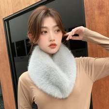 Faux Fur Collar Scarf Stole Wrap Scarves Plush Women Ladies Winter Warm Scarves