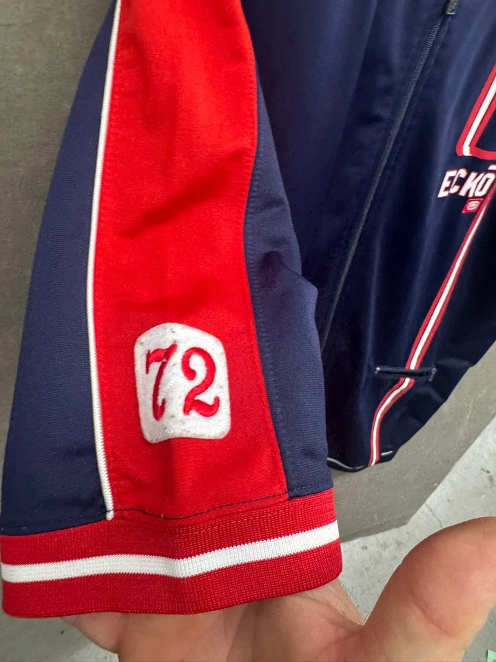 Camiseta estilo jersey con timbre vintage Y2K Ecko Unltd talla 2XL bolsillos con cremallera Foto 2 de 4