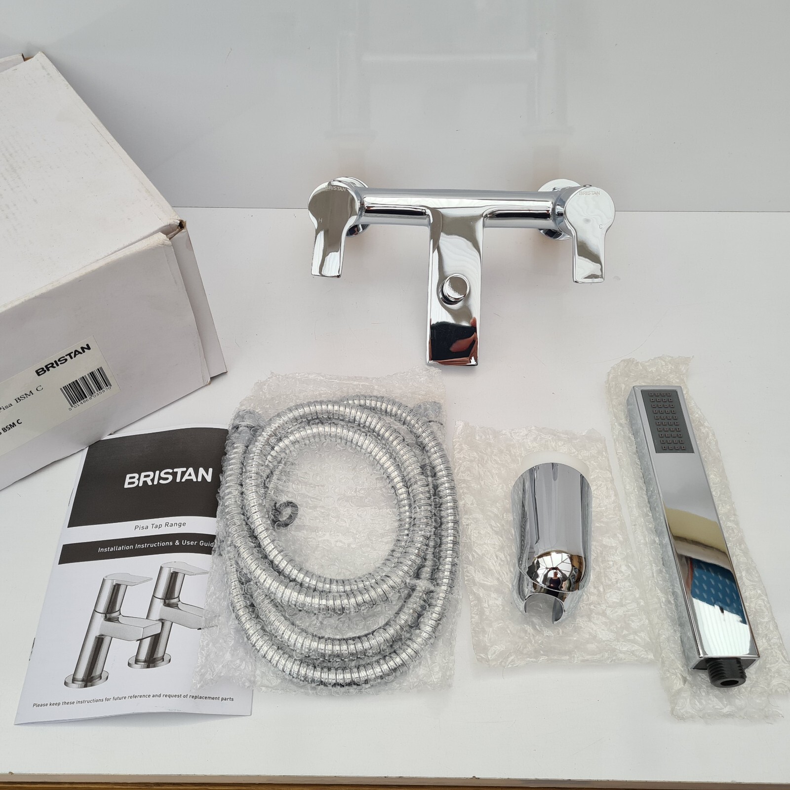 Bristan PS BSM C Pisa Bath Shower Mixer Tap with Hose and Handset