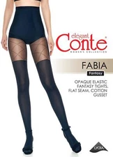 Conte Fabia 50 Den - Fantasy Women's Tights imitate stockings &geometric pattern