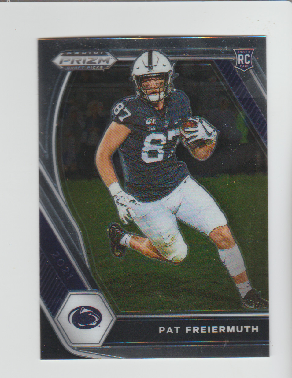 2021 Panini Prizm Draft Picks #127 Pat Freiermuth RC, Pittsburgh Steelers