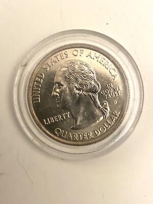 【新品未使用】2008年発行 オクラホマ州Quarter 1 バンク•ロール 2008 D: Oklahoma State Quarter BU, From mint roll 