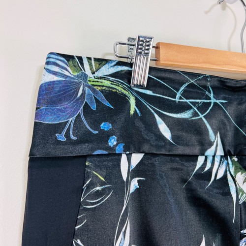 Cue Pencil Midi Skirt Black Blue Green Floral Corporate Business Office 14 - Picture 2 of 19