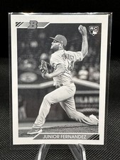 2020 Bowman Heritage Black and White Junior Fernandez #39 Rookie RC