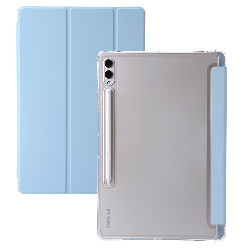 Samsung Galaxy Tab S9 FE シルバー Sペン、純正ケース For Samsung Galaxy Tab S9/S9 FE Plus PU Smart Case Stand